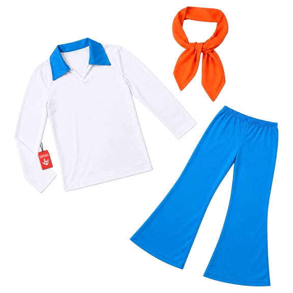 Morph Mystery Cartoon Guy White Men Costume Halloween Costume for Men White X-Large