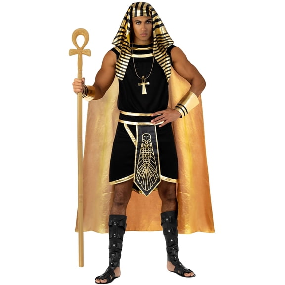 Morph Pharaoh Staff Costume Men Halloween Costume for Men Gold Medium