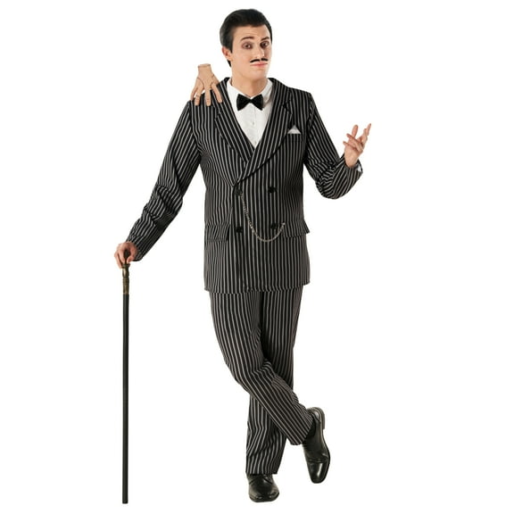 Morph Pinstripe Patriarch Suit Men Halloween Costume For Men Black Large
