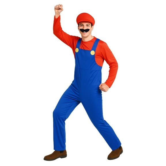 Morph Plumber Brother Red Mens Halloween Costume For Men Red Large