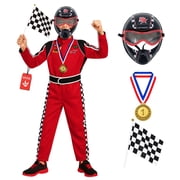 Morph Racecar Driver Red Costume Boys Halloween Costume for Boy Red Medium