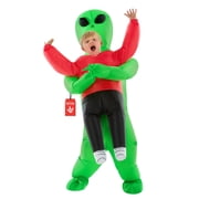 Morph Red Abductee Alien Pmu Inflatable Kids Costume Halloween Costume For Unisex Green One Size