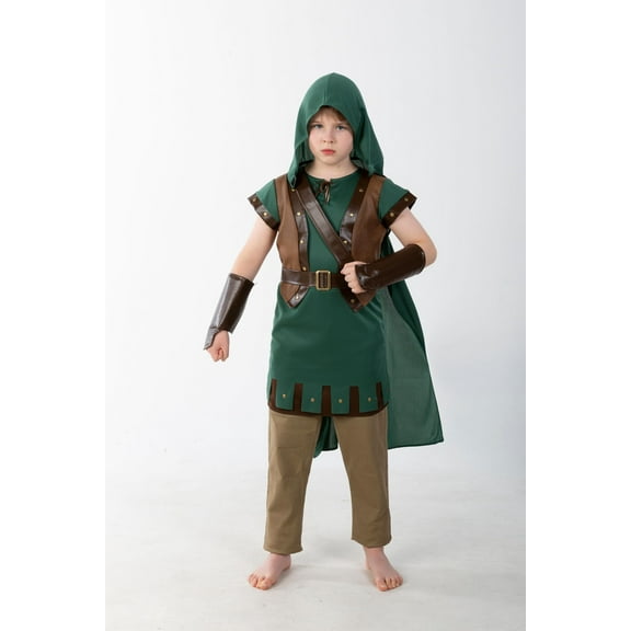 Morph Robin Hood Costume Kids Halloween Costume For Unisex Green Medium