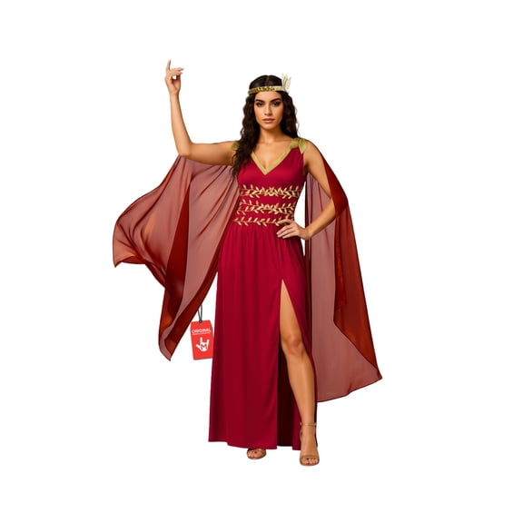 Morph Roman Toga Dress Red Costume Women Halloween Costume For Women Red Medium