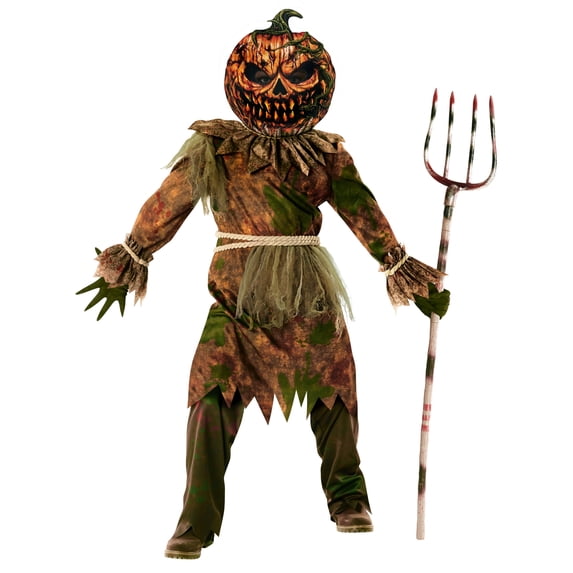 Morph Scarecrow Pumpkin Boys Halloween Costume for Boy Brown Medium