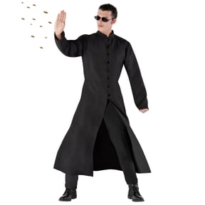 Morph Sci Fi Black Coat Men Halloween Costume for Men Black XX-Large