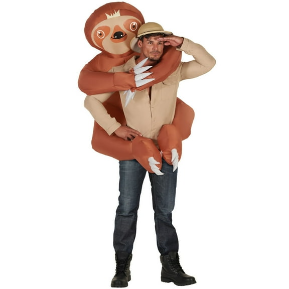 Morph Sloth Hugger Mugger Inflatable Halloween Costume For Unisex Brown One Size