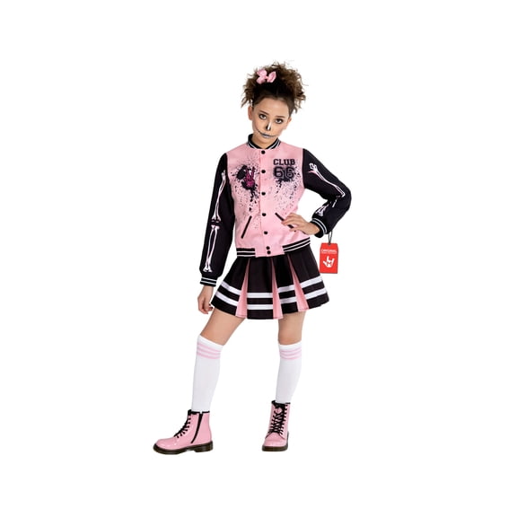 Morph Spooky Cheerleader Pink Costume Girls Halloween Costume for Girl Pink X-Large