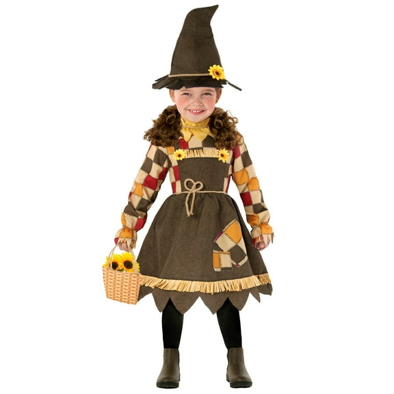 Morph Sunflower Kids Scarecrow Halloween Costume Girls Toddler Girl Scarecrow