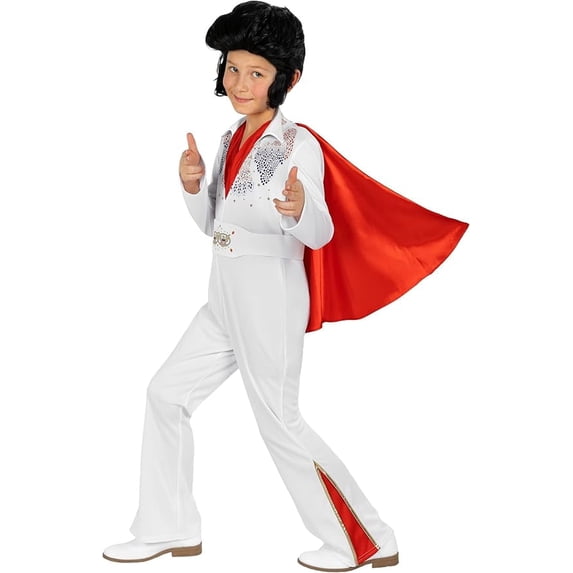 Morph the King Jumpsuit Costume Boys Halloween Costume for Boy White X-Large