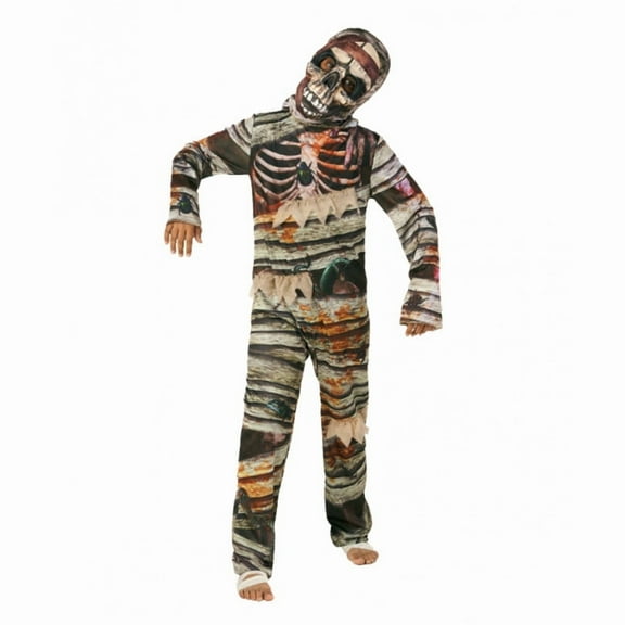 Morph Two Faced Mummy Kids Halloween Costume For Unisex White Small