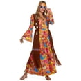 thumbnail image 1 of Morph Womens 1960s Hippie Costume Long Dress Fancy Dress Halloween Medium, 1 of 1