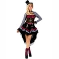 thumbnail image 1 of Morph Womens Deluxe Steampunk Costume Hat Ladies Victorian Gothic Fancy Dress Halloween Black XL, 1 of 6