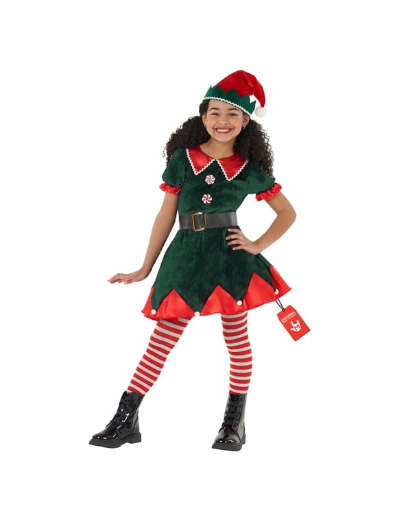 Workshop Elf Dress Green Girls Halloween Costume For Girl Green 10-12 Years
