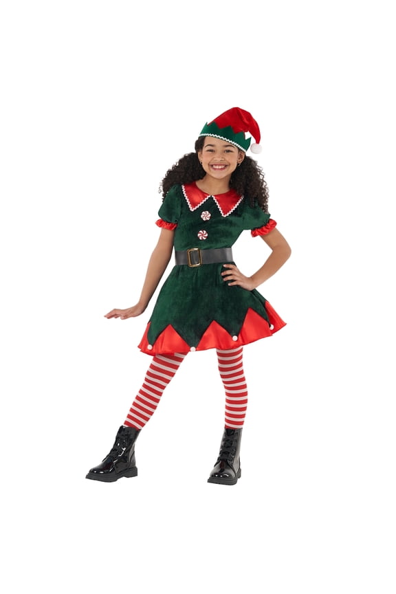 Workshop Elf Dress Green Girls Halloween Costume for Girl Green 12-14 Years