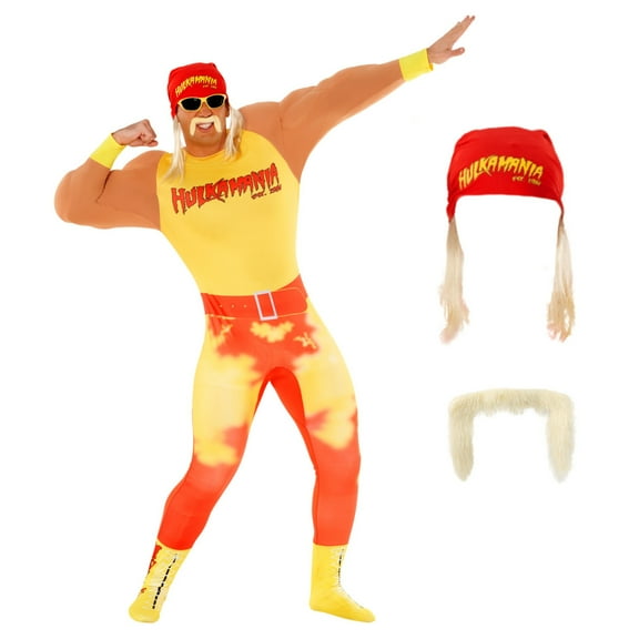 Morph Wwe Hulk Hogan Costume Men Halloween Costume For Men Red Medium