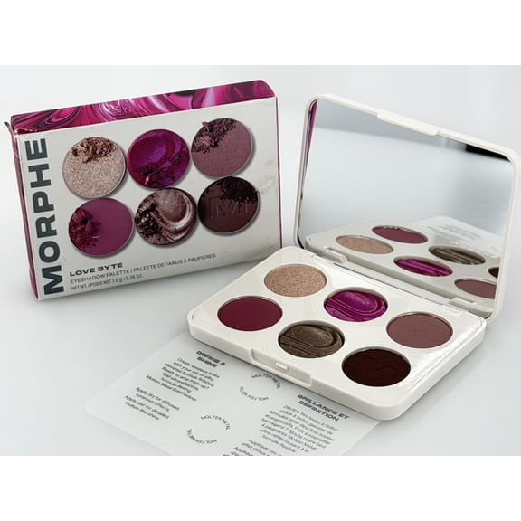 Morphe ChromaPlus 6-Pan Eyeshadow Palette, Love Byte, 0.26 oz