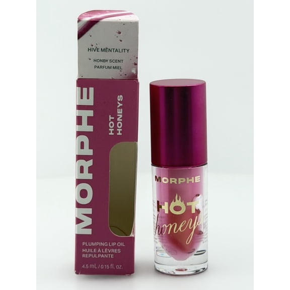 Morphe Hot Honeys Plumping Lip Oil, Hive Mentality, Honey Scent, 0.15 fl oz