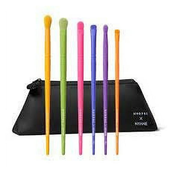 Morphe Morphexnyane Vibrant Blend 6-Piece Brush Set + Bag, 2.7 Ounce New