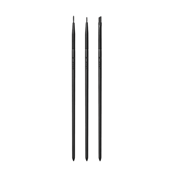 Morphe Vegan Eye Detail Brush Trio - Vegan Makeup Brushes for Powder & Cream Formulas - Cutting-Edge Synthetic Bristles - Includes V301, V303, V305 (3 Count)
