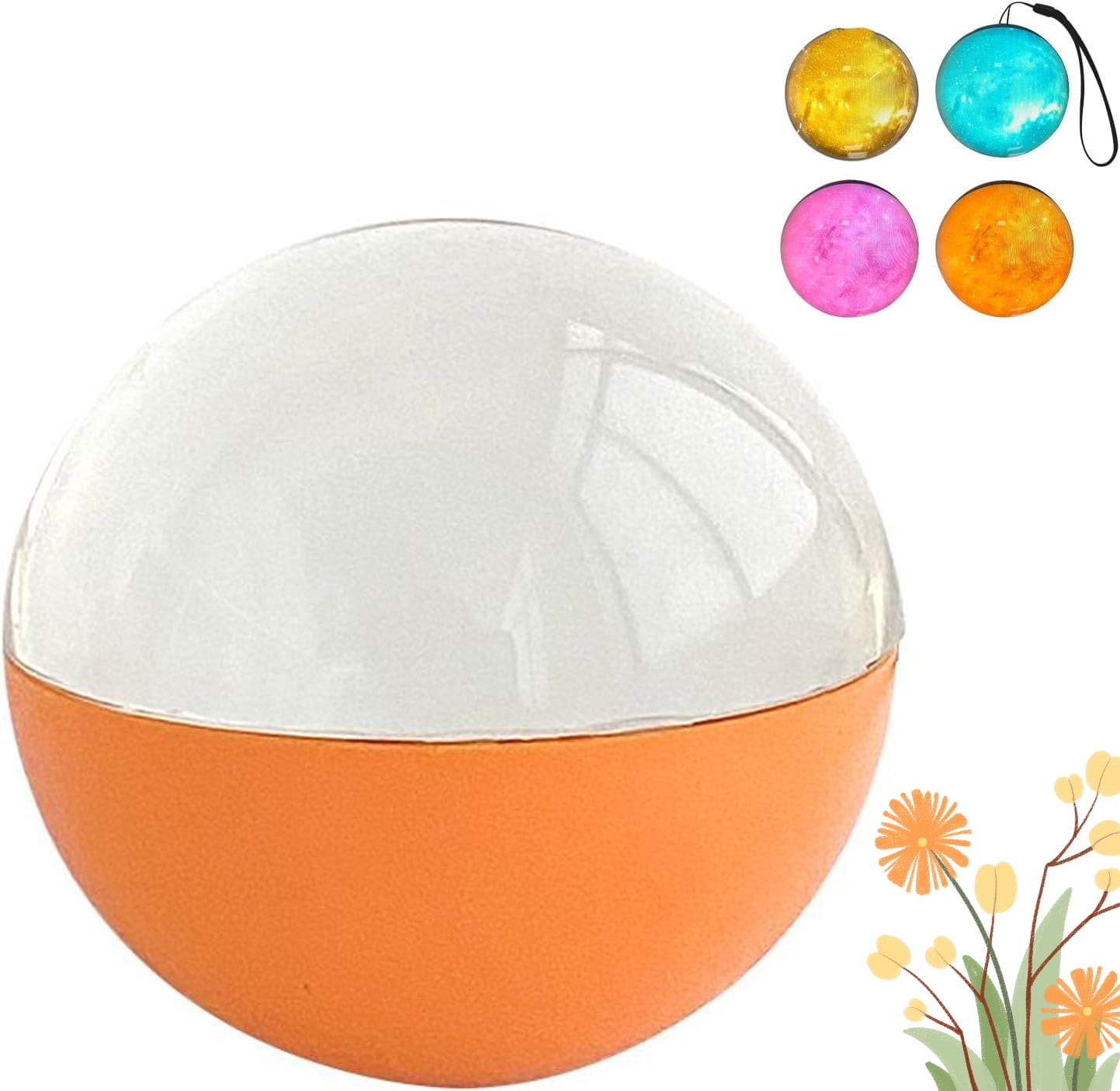 Bola de cristal del sistema solar 3D, 2.4 pulgadas, regalo