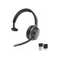thumbnail image 1 of Morpheus 360 Advantage Wireless Mono Headset with Detachable Boom Microphone Bluetooth Headphones with Microphone Single, Black, 1 of 8