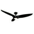 thumbnail image 1 of Morpheus III Indoor and Outdoor 3-Blade Smart Ceiling Fan 60in Gloss Black with 3000K LED Light Kit and Remote Control, 1 of 4