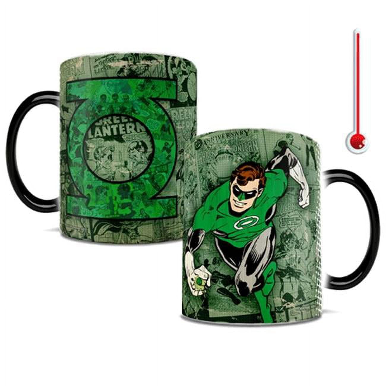Morphing Mugs MMUG626 DC Comics Originals Green Lantern Retro Logo Heat-Sensitive Mug