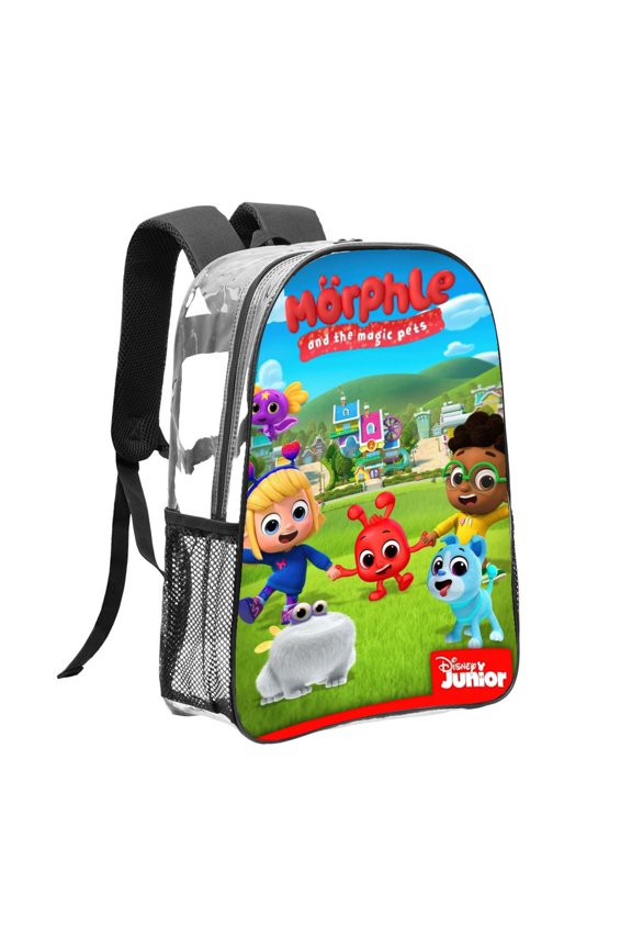 Morphle Pattern Transparent Backpack Lightweight And fashionable Showcasing Personality And Leading The Trend