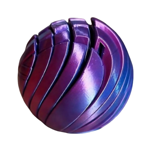 Morphslime 3D Printed Twist Sphere Fidget Slime Ball, Hypnotic Slime-Inspired Gear Spinner Sphere for Stress Relief, Relaxation & Focus, Ideal Christmas&Birthday Gift