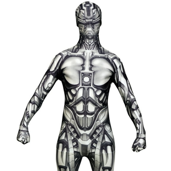 Morphsuits Adult Android Monster Morphsuit Mens Robot Halloween Costume Halloween Black L