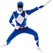 Morphsuits Adult Blue Power Ranger Morphsuit Mens Superhero Fancy Dress Costume Halloween Blue M
