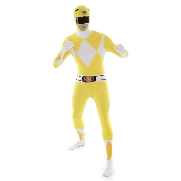 Morphsuits Adult Yellow Power Ranger Morphsuit Mens Superhero Costume Halloween Purple M