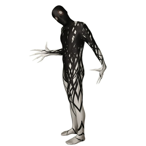 Morphsuits Adult Zalgo Morphsuit Mens Creepypasta Halloween Urban Legend Halloween Blue XL