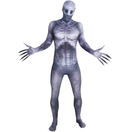 Morphsuits Adult the Rake Monster Morphsuit Creepy Pasta Costume Urban Legend Halloween Gray XL
