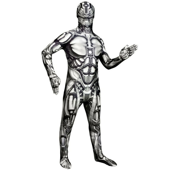Morphsuits Android Morphsuit Kids Halloween Costume For Unisex Silver Medium