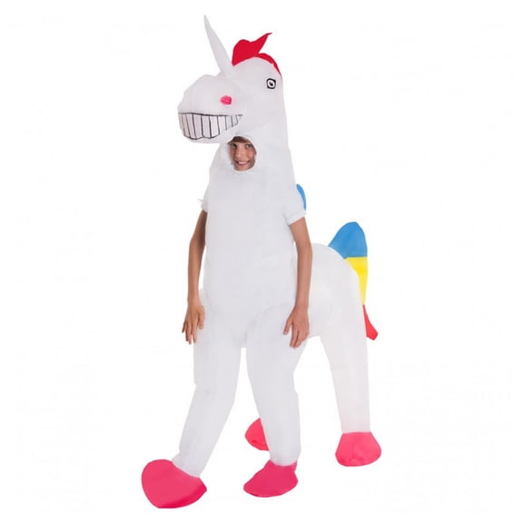 Morphsuits Kids Giant Unicorn Inflatable Costume Boys Girls Halloween Halloween White One Size
