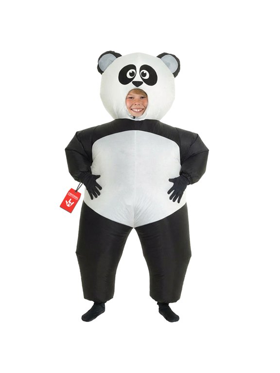 Kids Inflatable Giant Panda Costume Animal Bear Halloween White One Size