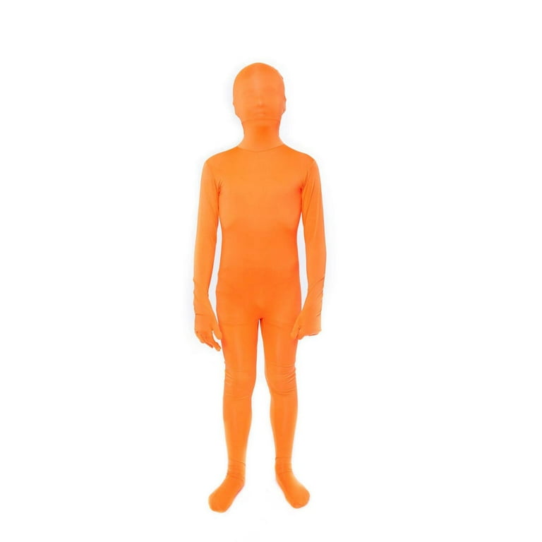 Morphsuits Kids Orange Morphsuit Boys Girls Cheap Halloween Fancy