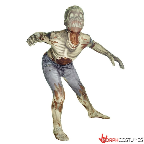 Morphsuits Kids Zombie Monster Morphsuit Boys Girls Scary Halloween Costume Halloween Brown L