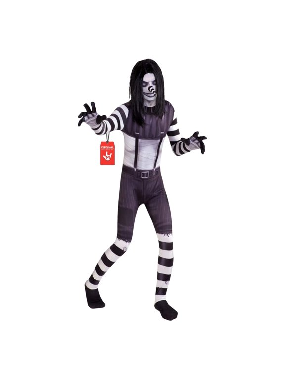 Laughing Jack Kids Morphsuit Boys Creepepasta Halloween Costume Halloween White S