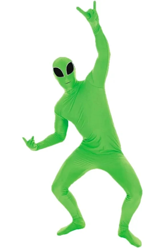 Mens Alien Morphsuit Costume Great Stag Party Festival Halloween Halloween Green L