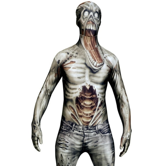 Morphsuits Mens Zombie Halloween Costume Adult, Zombie Morph Suit