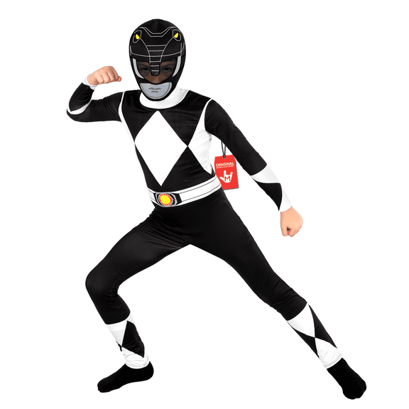 Morphsuits Might Morphin Black Morphsuit Costume Kids Halloween Costume For Unisex Black Medium