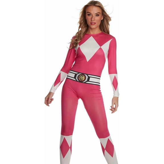 Morphsuits Pink Power Ranger Suit Womens Halloween Costume for Womens Pink Medium
