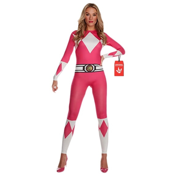 Morphsuits Pink Power Ranger Suit Womens Halloween Costume for Womens Pink Medium