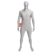 Morphsuits Silver Morphsuit Mens Womens Skinsuit Zentai Suit Fancy Dress Costume Halloween Silver XL