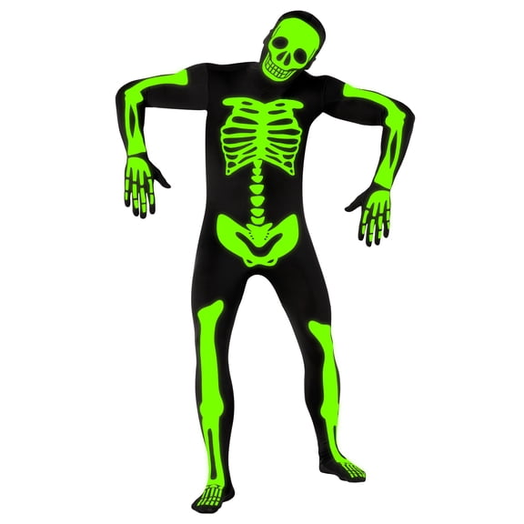 Morphsuits Skeleton Halloween Costume for Mens, Mens Halloween Costumes