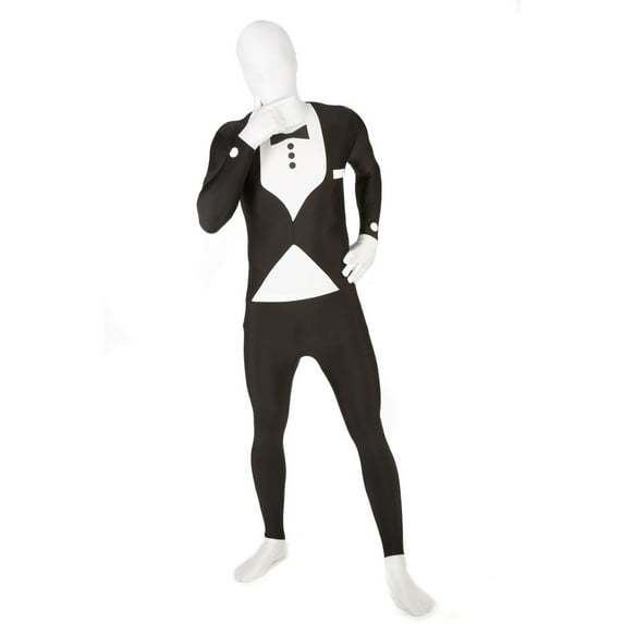 Morphsuits Tuxedo Morphsuit Fancy Dress Costume Stag Do Party Festival Halloween Halloween Black 2XL