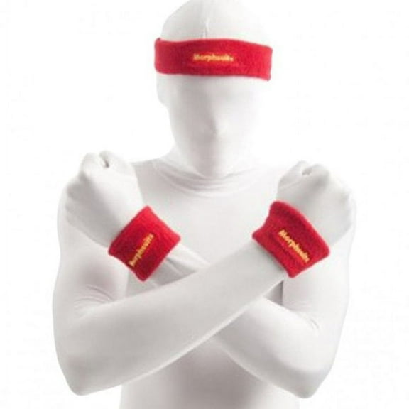 Morphsuits Unisex 3-Piece Sweatband, Red